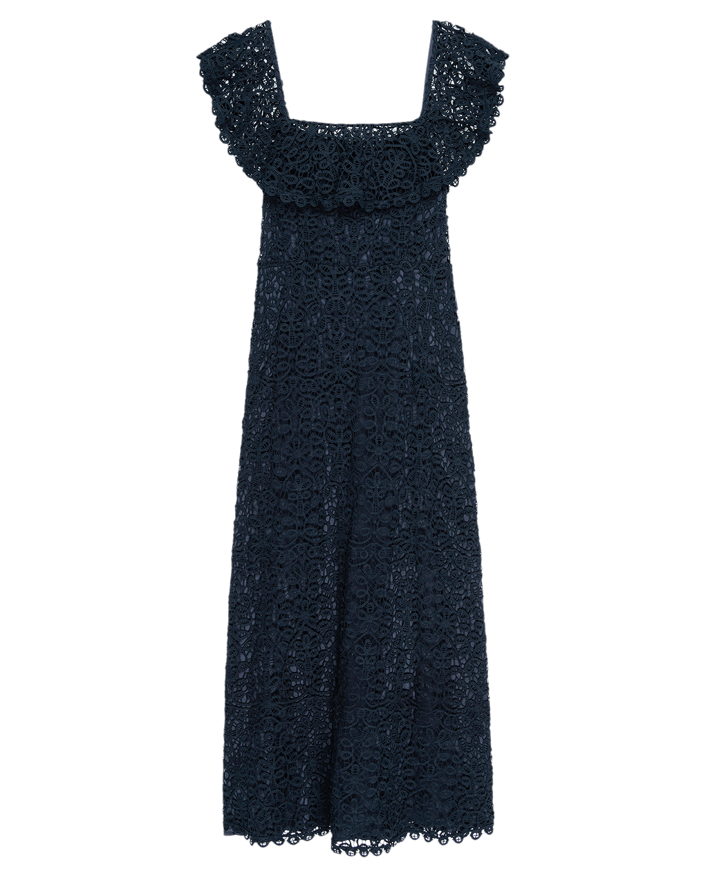 The Balcony Dress. -- Navy