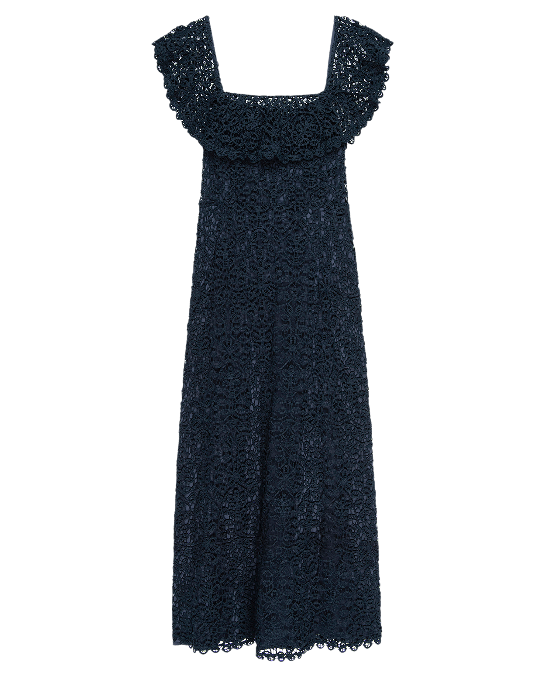 The Balcony Dress. -- Navy