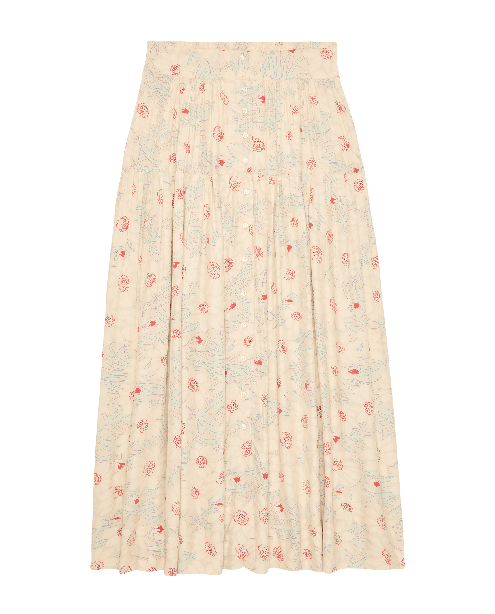 The Highland Skirt. -- Champagne Scattered Bloom