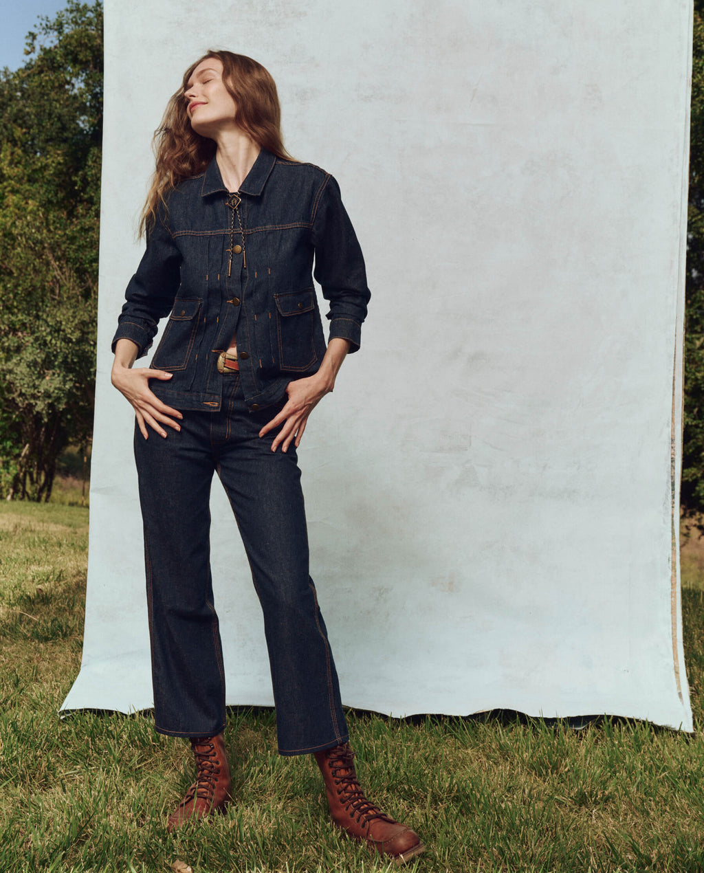 The Cropped Workwear Jean. -- Rinse