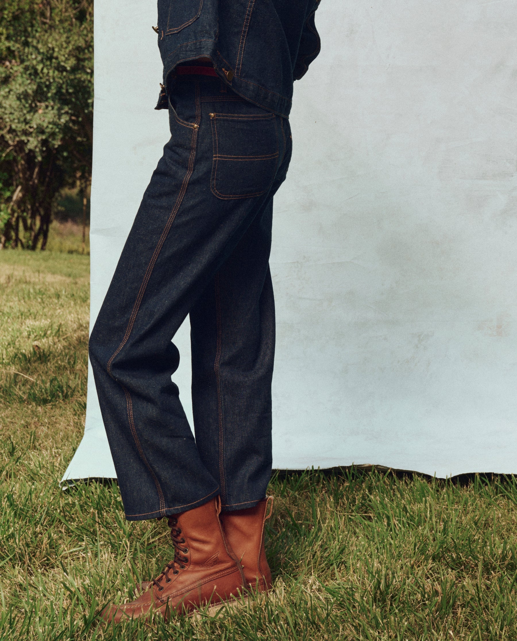 The Cropped Workwear Jean. -- Rinse