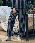 The Easy Sleep Pant. -- Coastline Stripe