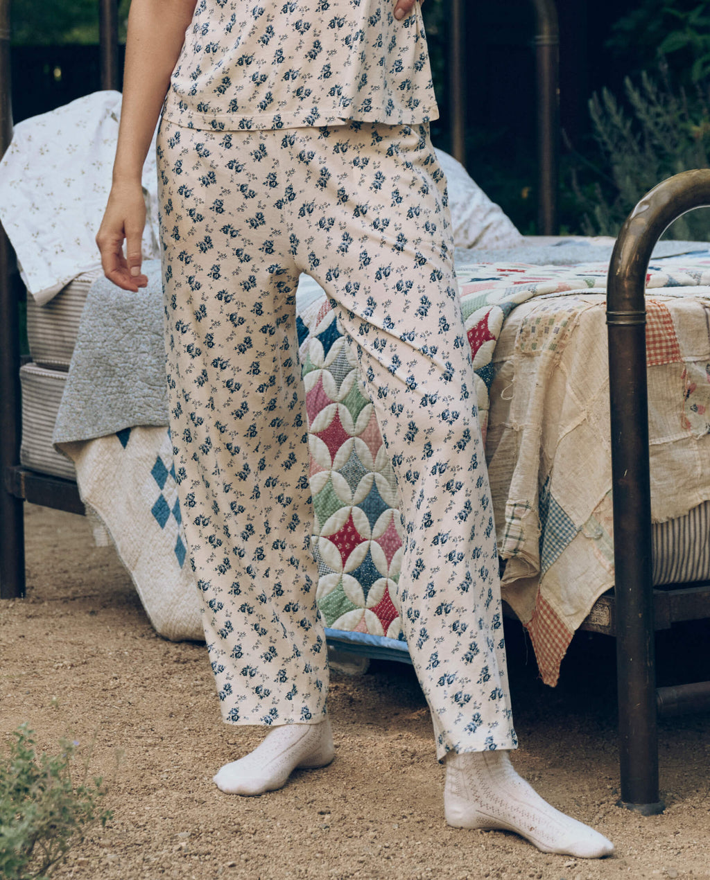 The Jersey Easy Sleep Pant. -- Indigo Rose