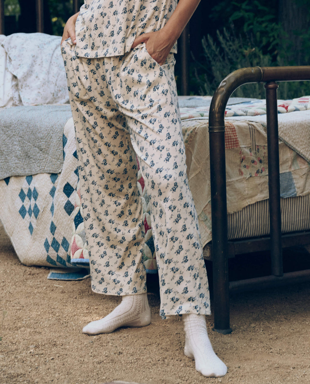 The Jersey Easy Sleep Pant. -- Indigo Rose