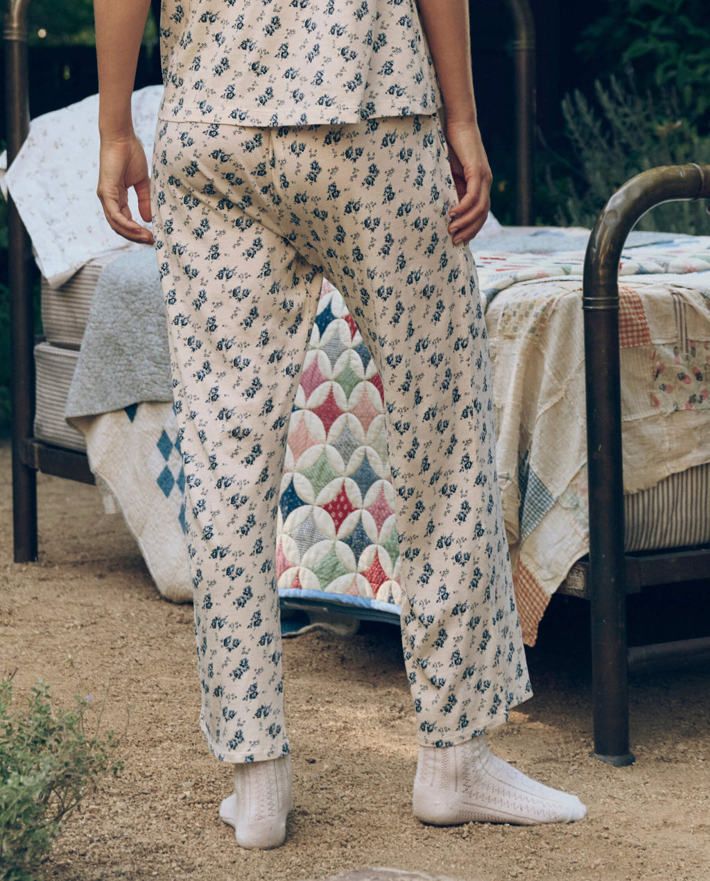 The Jersey Easy Sleep Pant. -- Indigo Rose