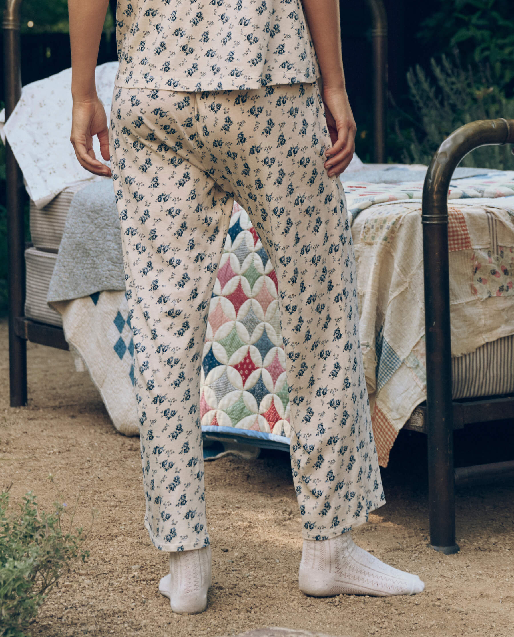 The Jersey Easy Sleep Pant. -- Indigo Rose