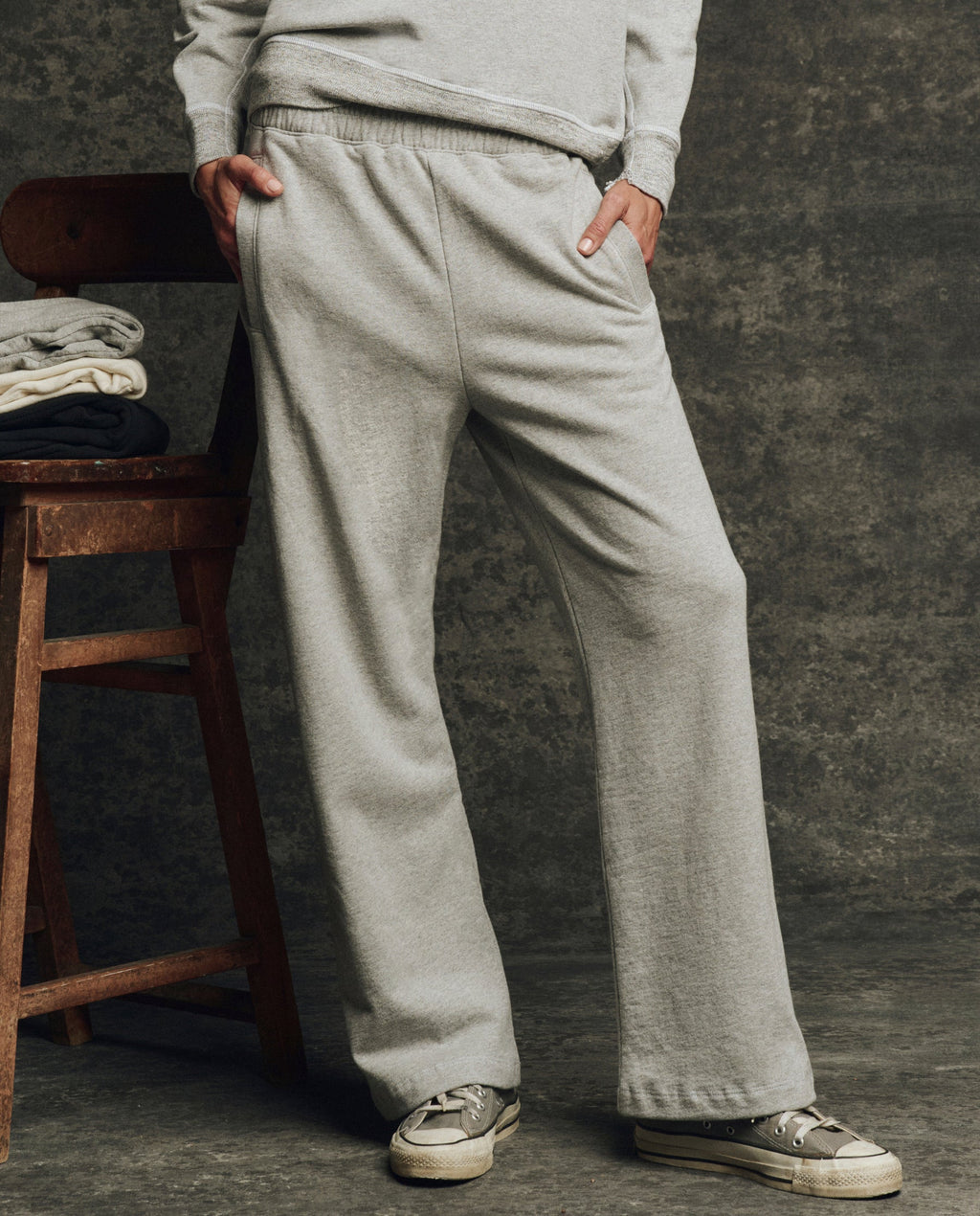 The Fleece Victory Sweatpant. Solid -- Heather Grey