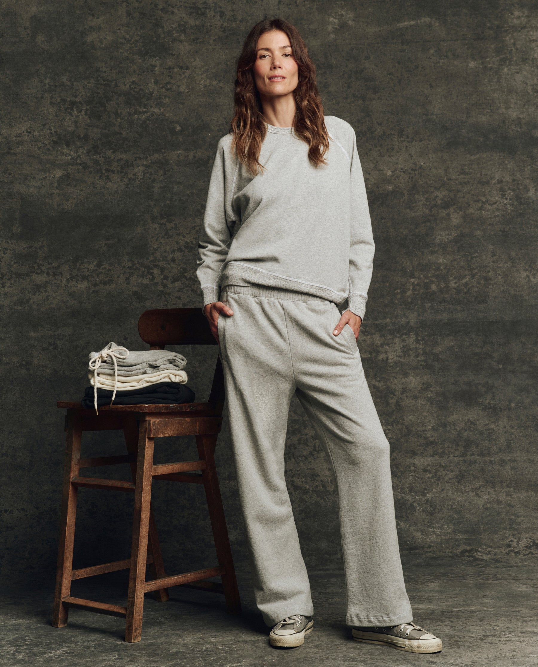 The Fleece Victory Sweatpant. Solid -- Heather Grey