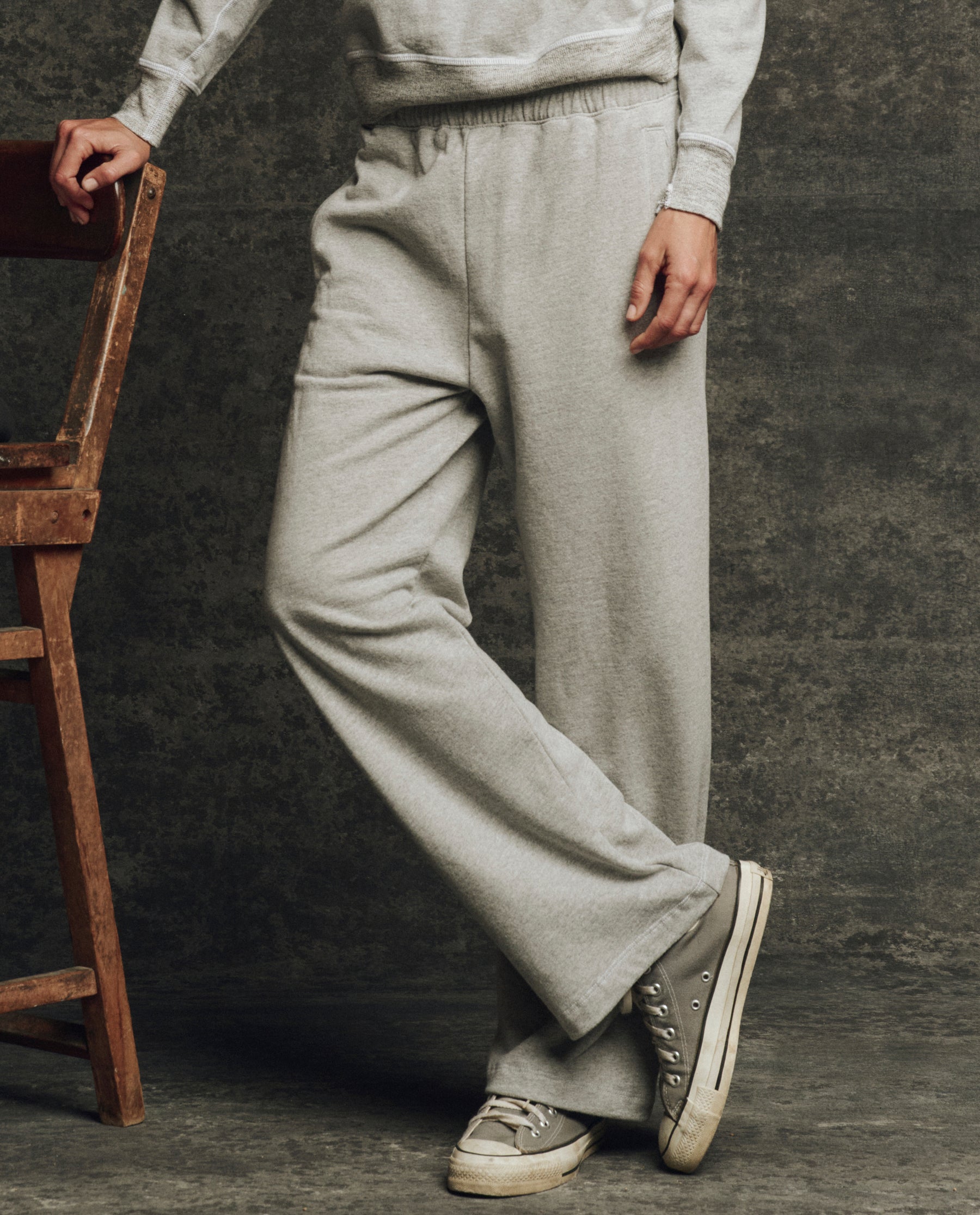 The Fleece Victory Sweatpant. Solid -- Heather Grey