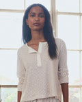 The Crop Sleep Henley. -- Calico Rose