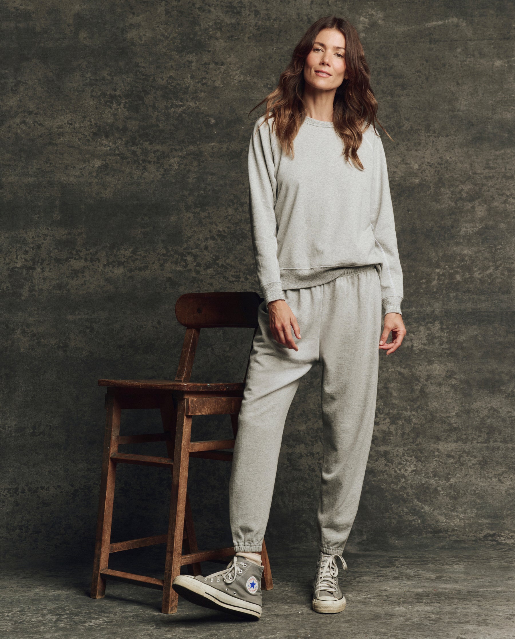 The Fleece Rookie Sweatshirt. Solid -- Heather Grey