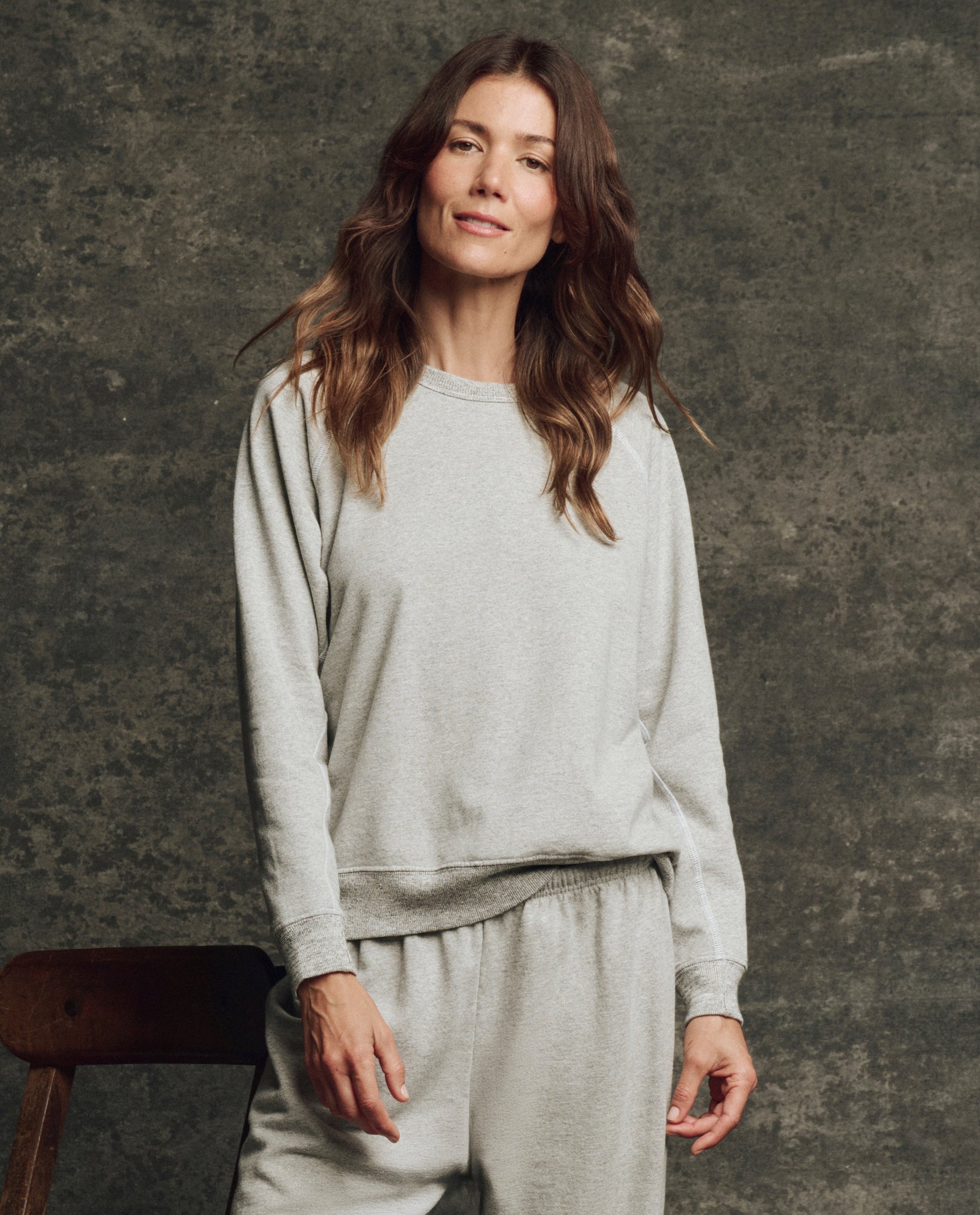The Fleece Rookie Sweatshirt. Solid -- Heather Grey