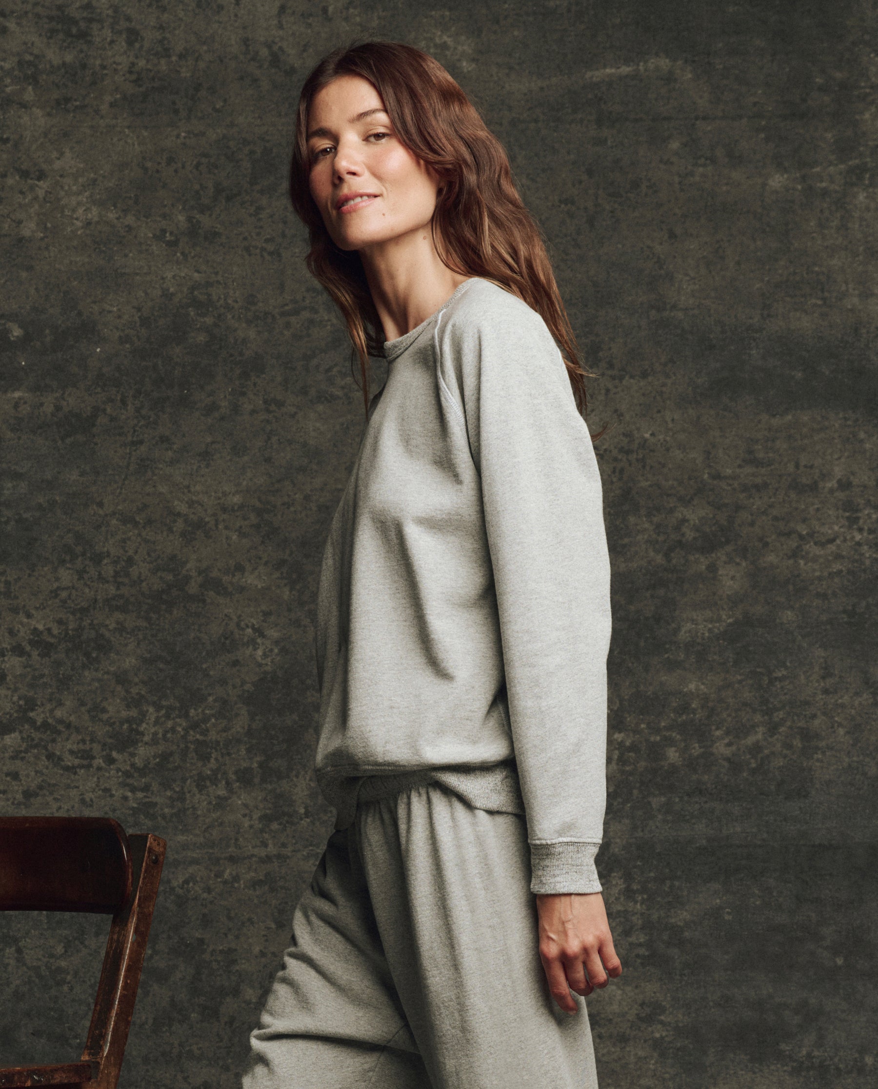 The Fleece Rookie Sweatshirt. Solid -- Heather Grey