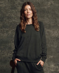 The Fleece College Sweatshirt. Solid -- Almost Black