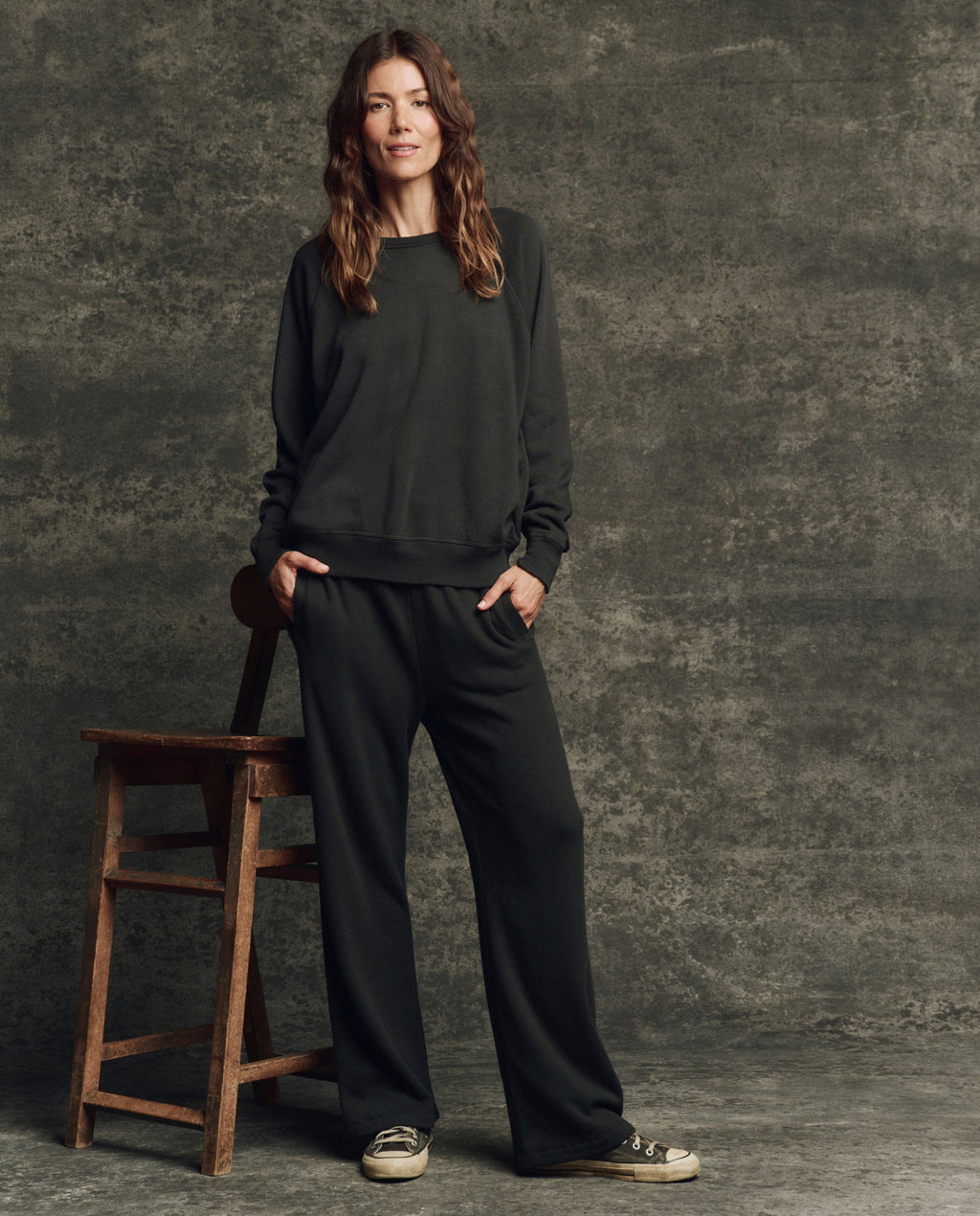 The Fleece Victory Sweatpant. Solid -- Almost Black