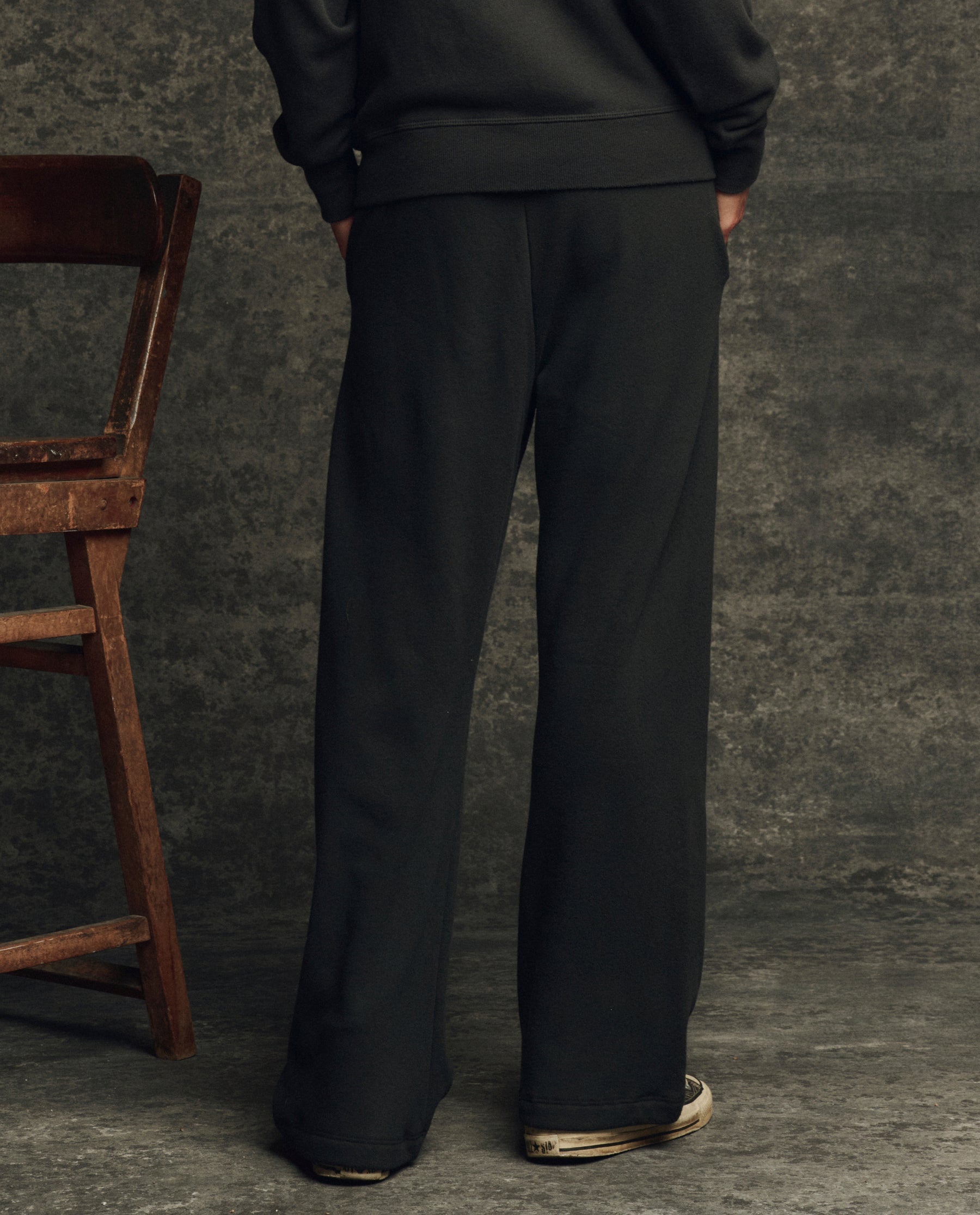 The Fleece Victory Sweatpant. Solid -- Almost Black