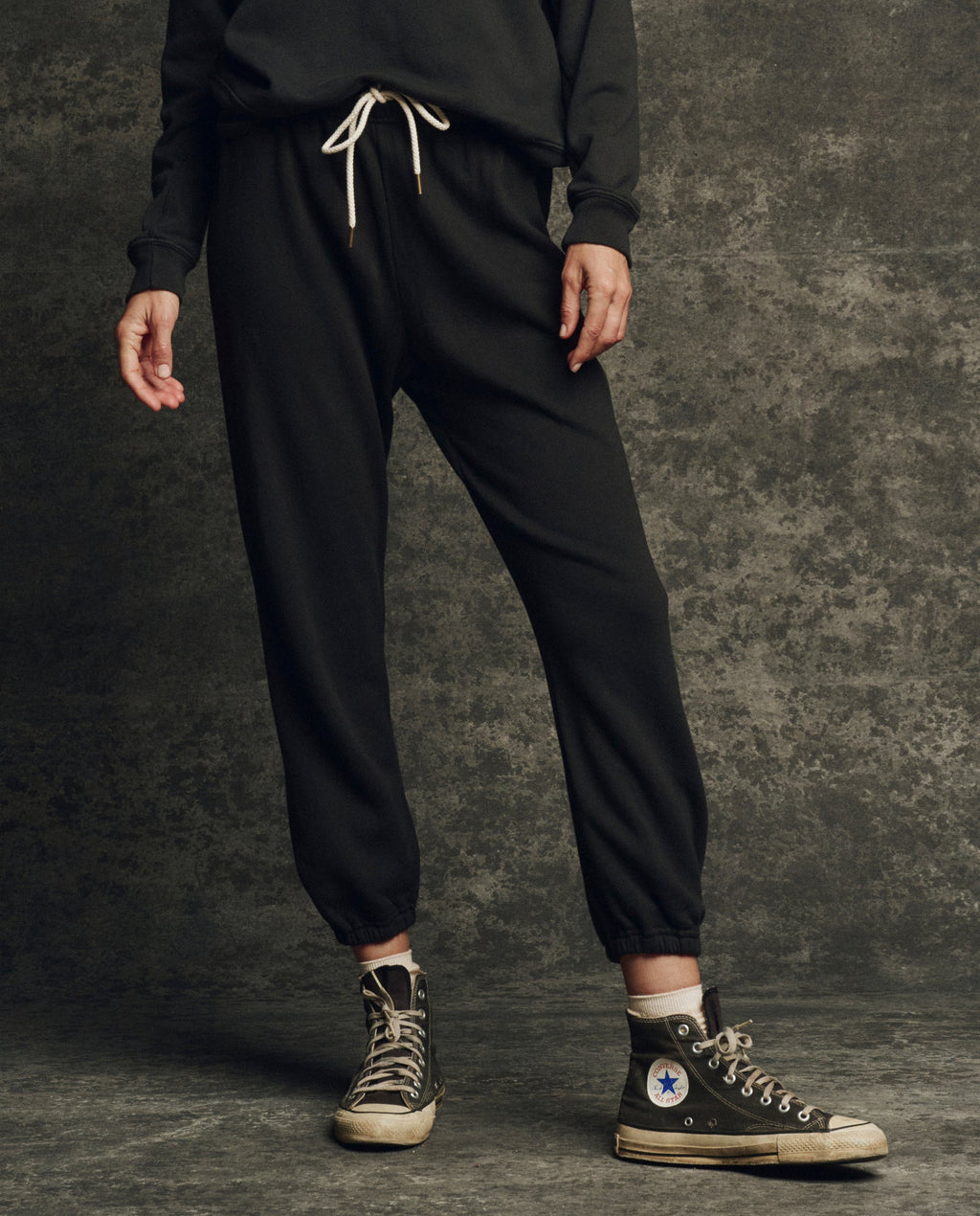 The Fleece Stadium Sweatpant. Solid -- Almost Black