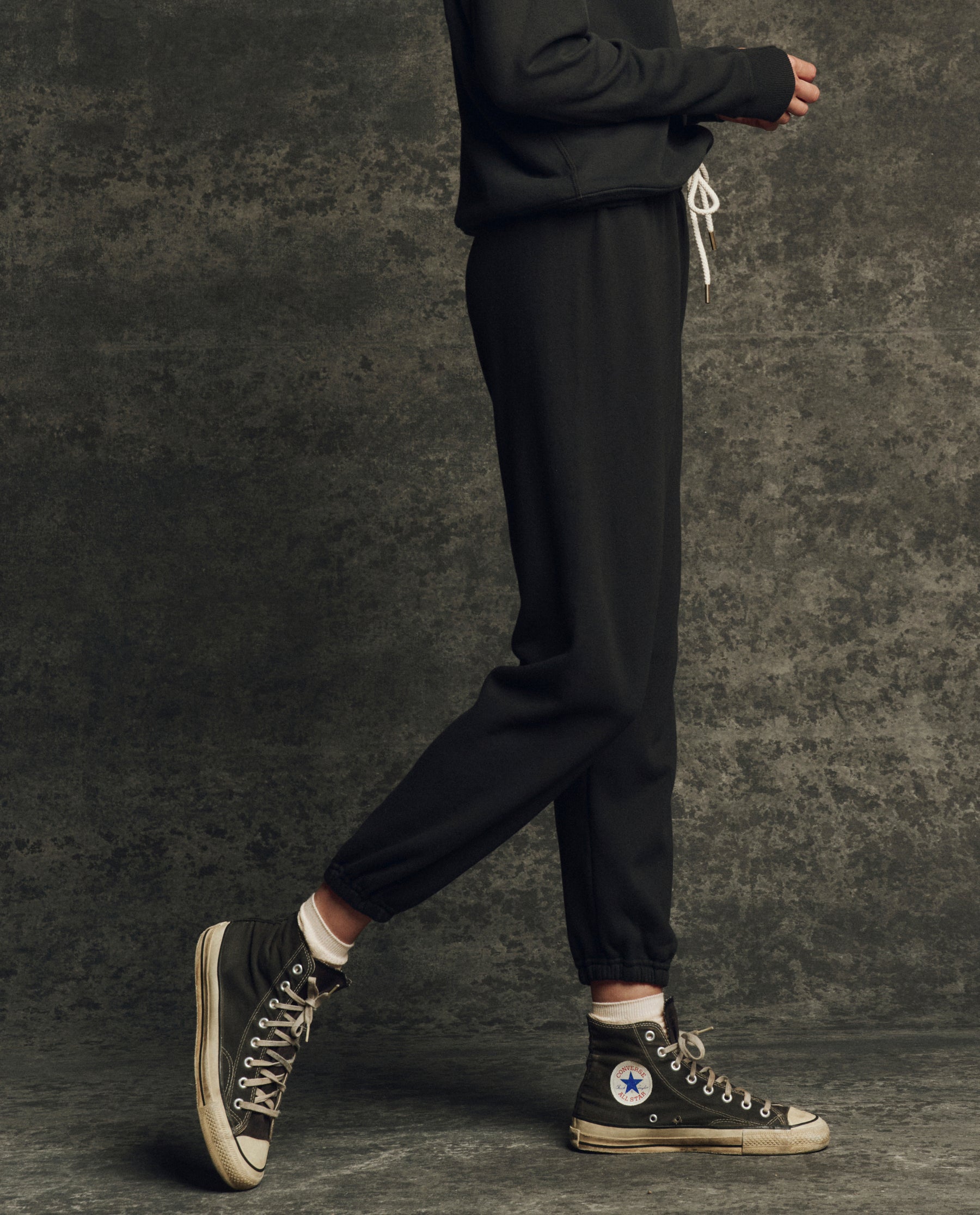 The Fleece Stadium Sweatpant. Solid -- Almost Black