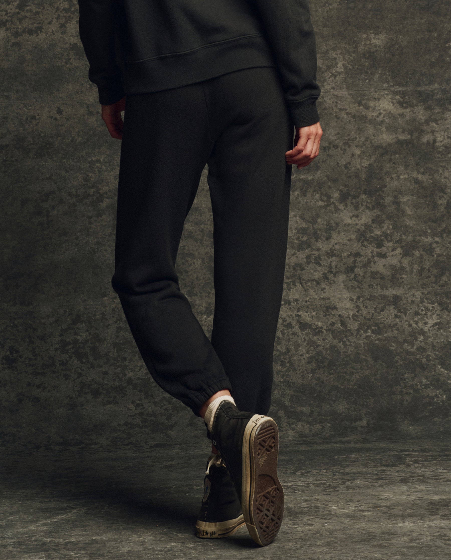 The Fleece Stadium Sweatpant. Solid -- Almost Black