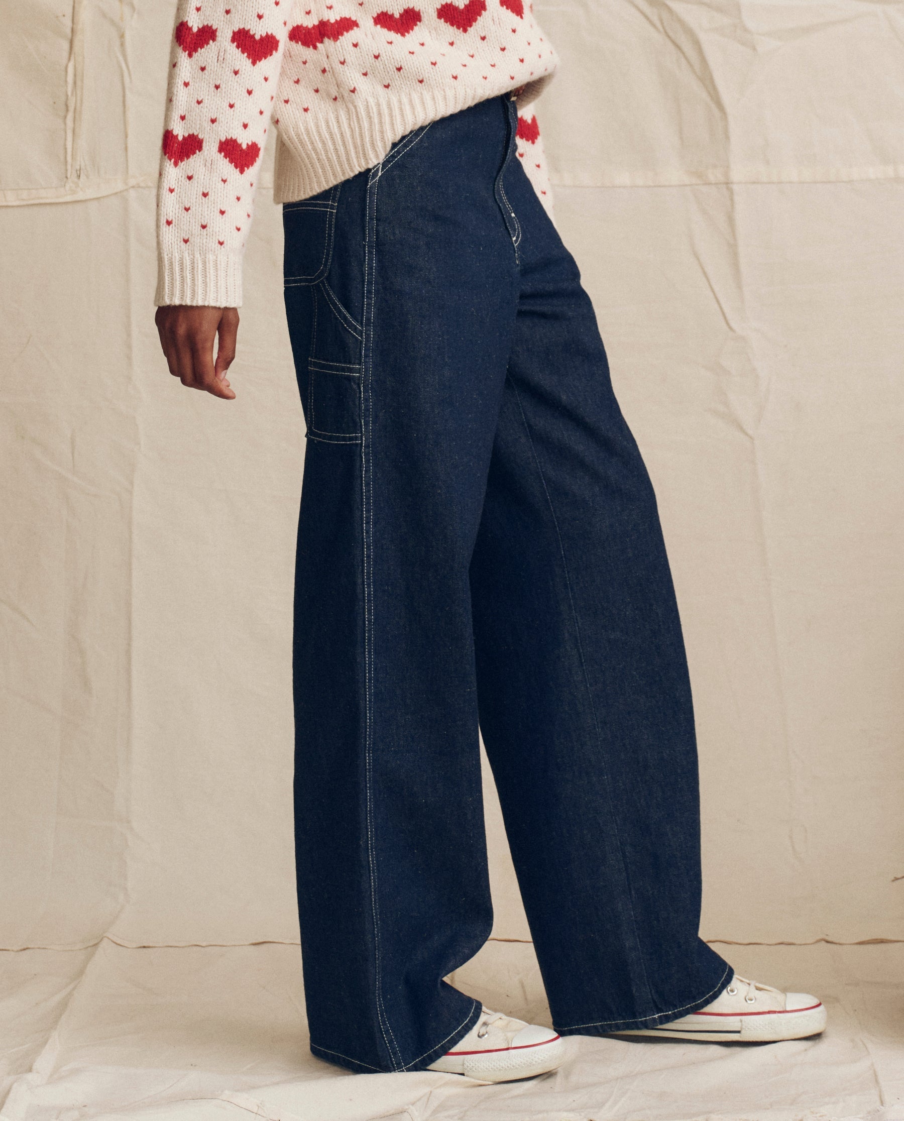 The Mill Jean. -- Rinse with Cream Stitching