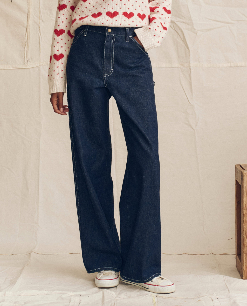 The Mill Jean. -- Rinse with Cream Stitching