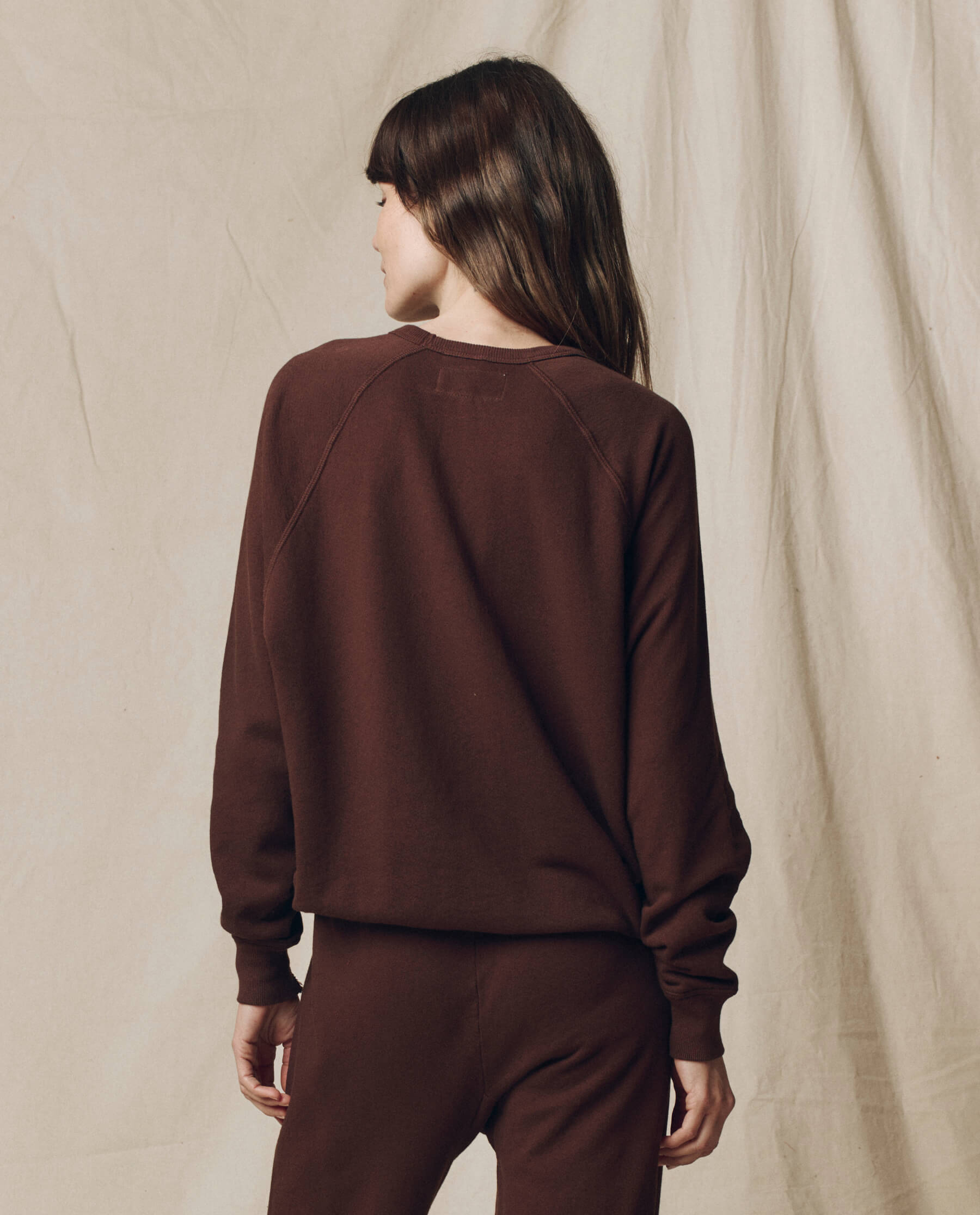The College Sweatshirt. Solid -- Driftwood