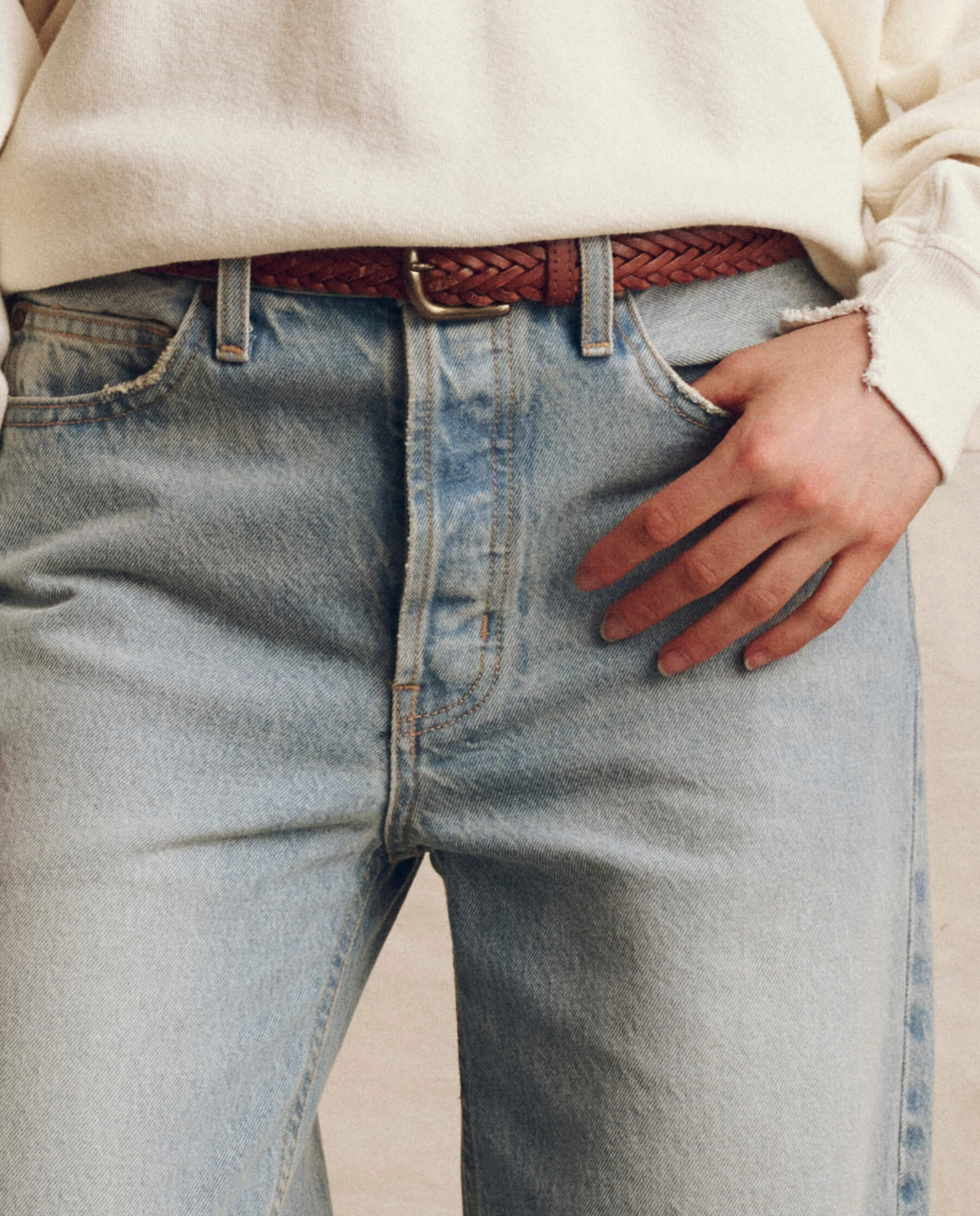 The Slouch Wide Leg Jean. -- Tidal Wash