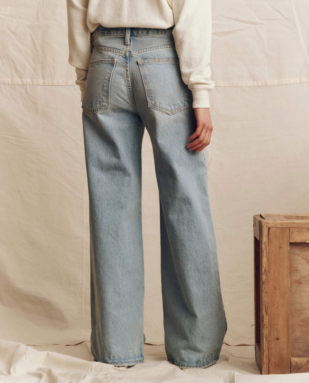 The Slouch Wide Leg Jean. -- Tidal Wash
