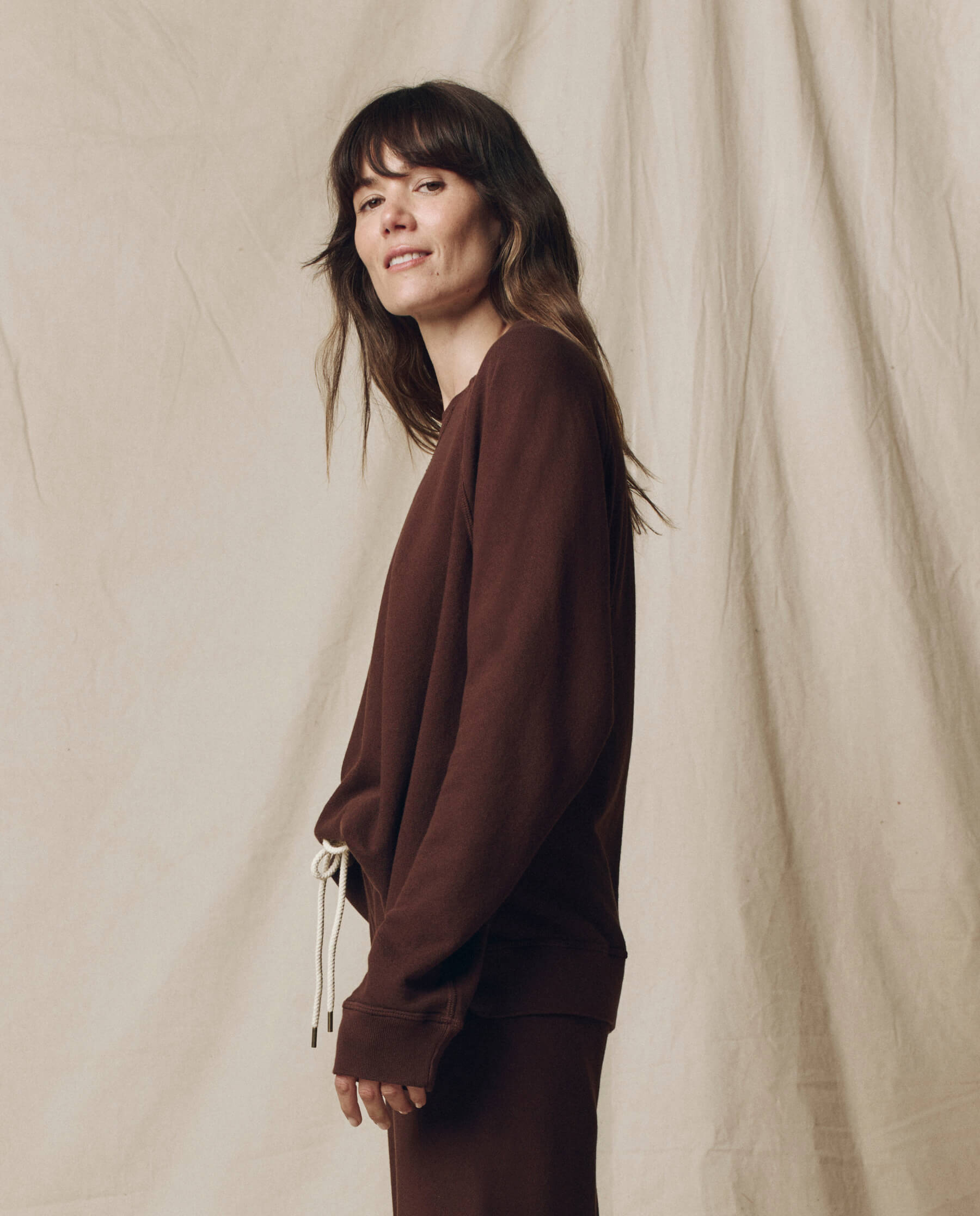 The Slouch Sweatshirt. Solid -- Driftwood