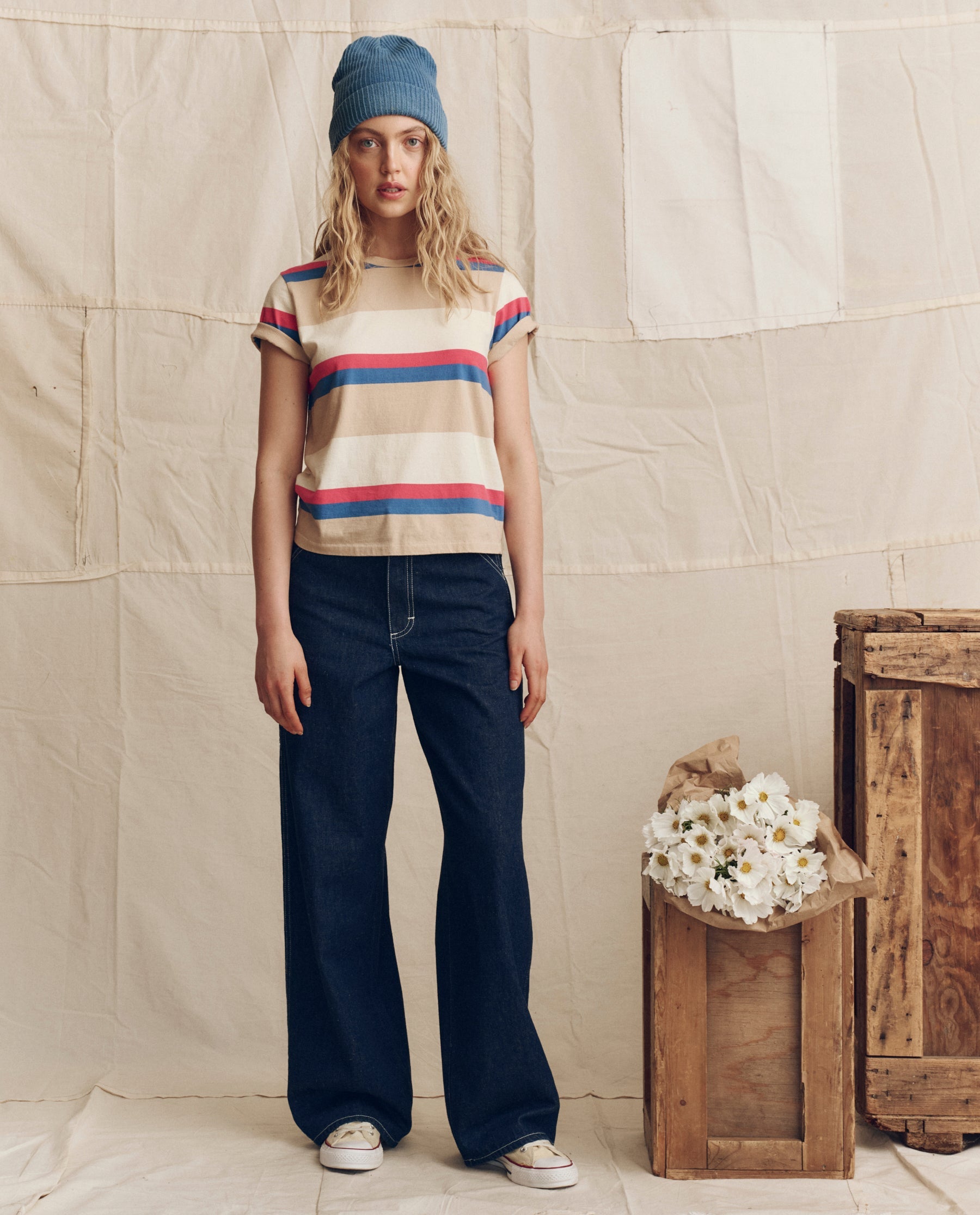 The Little Tee. Novelty -- Study Hall Stripe