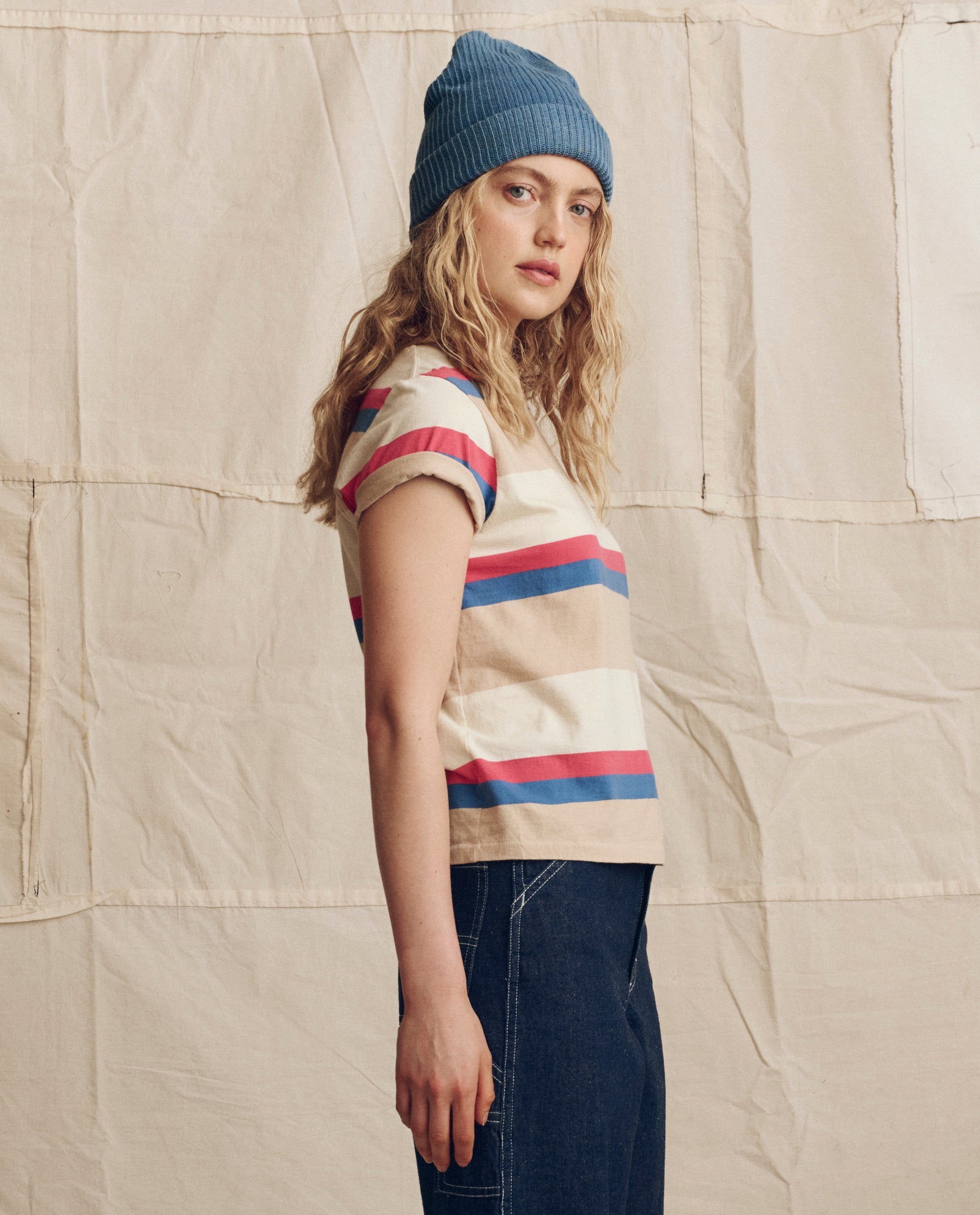 The Little Tee. Novelty -- Study Hall Stripe