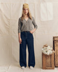 The Cashmere Tiny V Neck Cardigan. -- Heather Grey