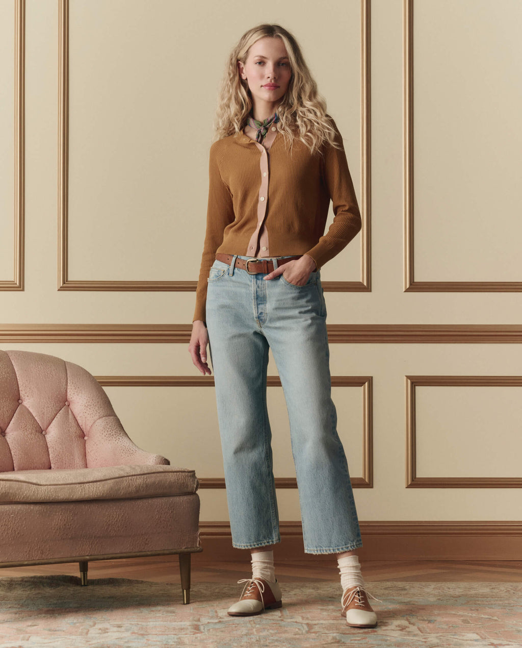 The Dainty Cardigan. -- Suntan