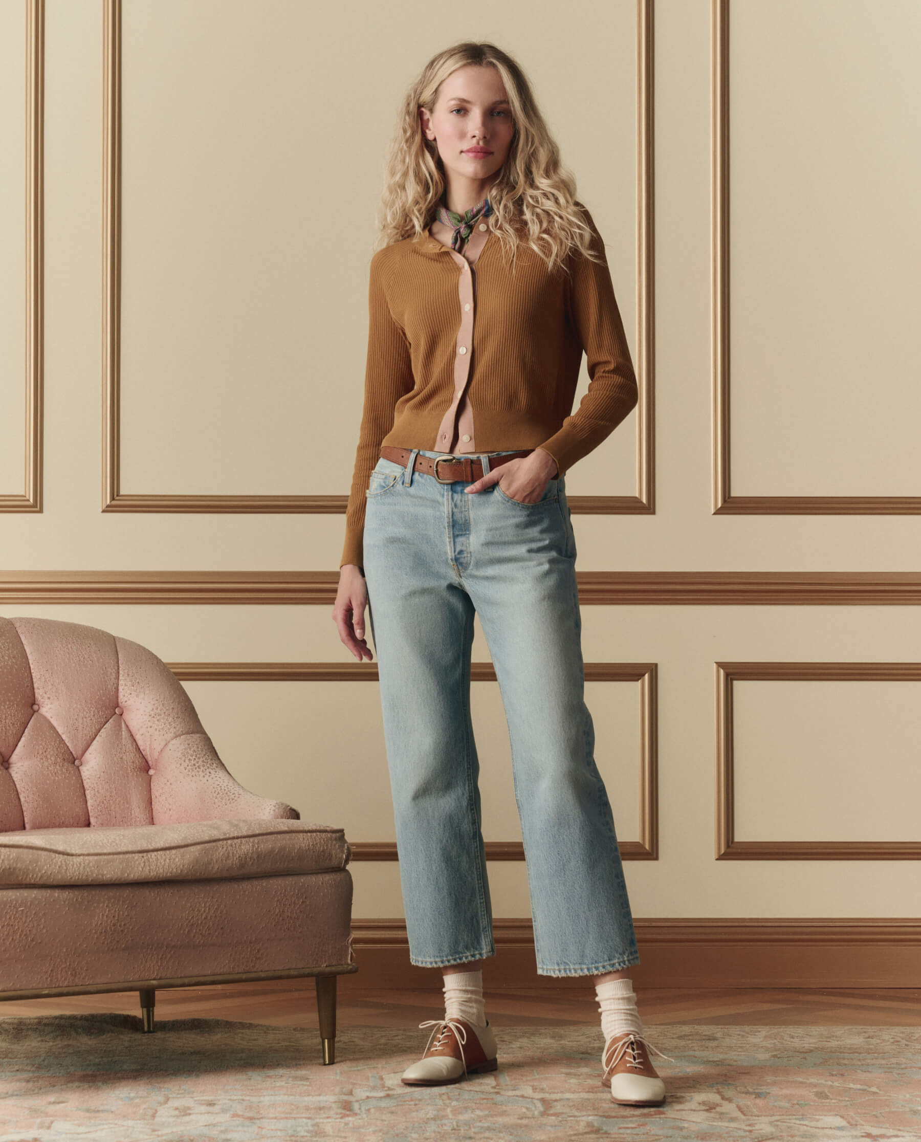 The Dainty Cardigan. -- Suntan