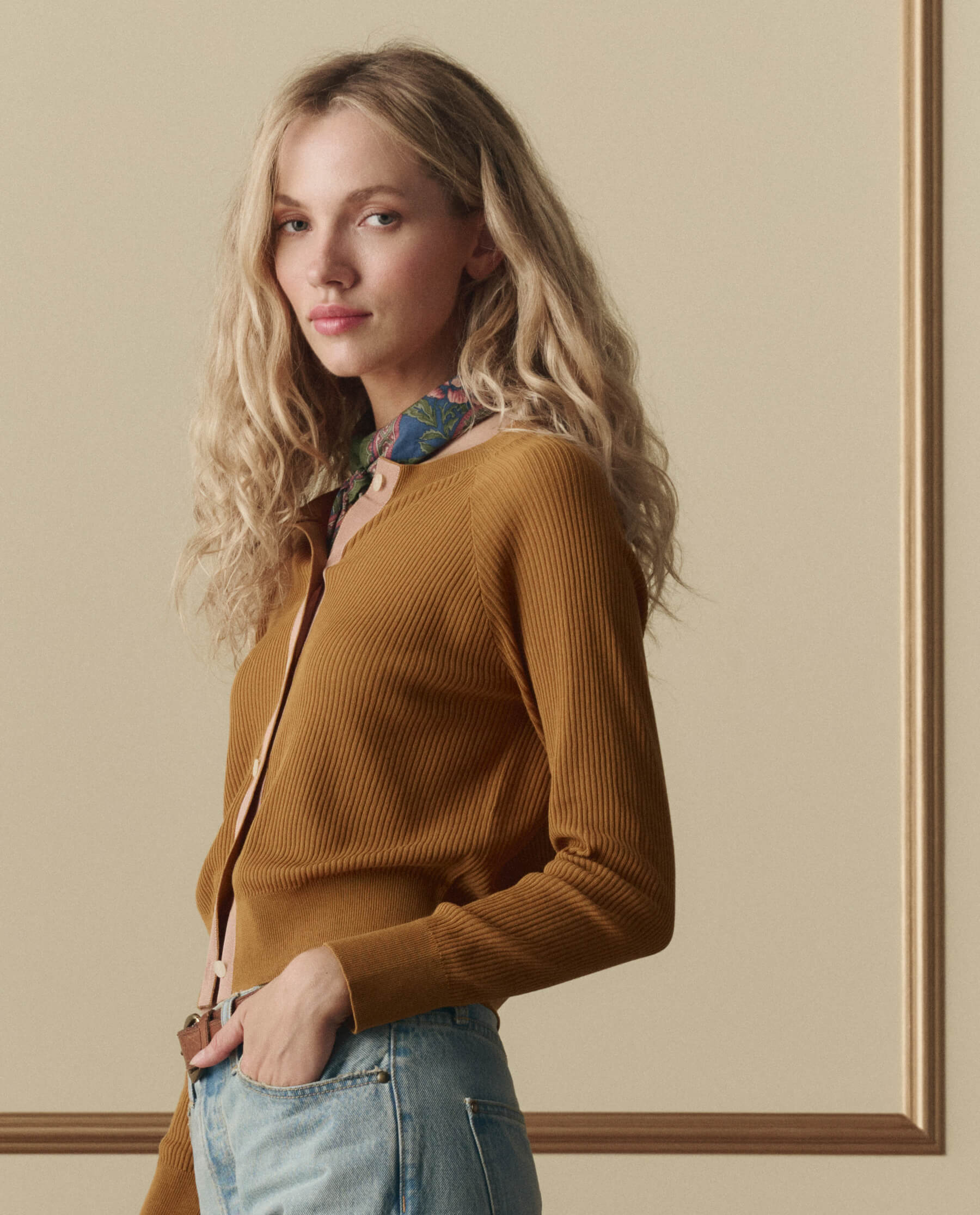 The Dainty Cardigan. -- Suntan