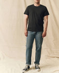 The Men's Pure Knits Slim Tee. Solid -- Almost Black