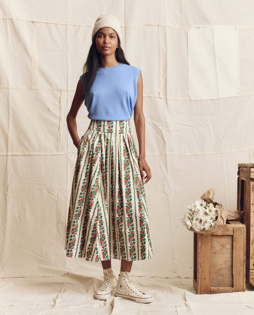 The Regency Skirt. -- Tapestry Floral