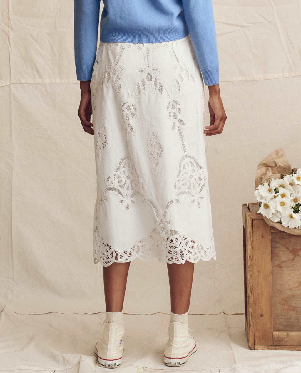 The Picnic Skirt. -- Cream