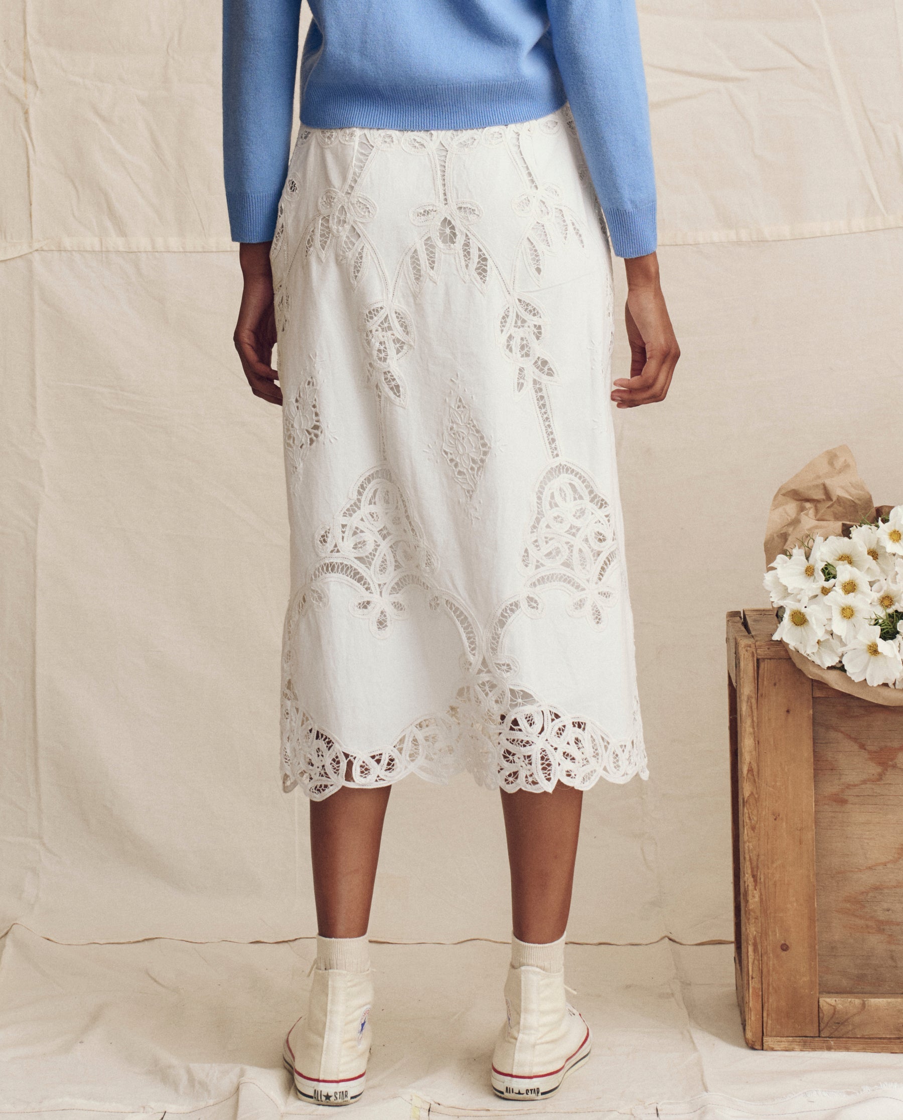 The Picnic Skirt. -- Cream