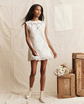 The Picnic Shift Dress. -- Cream