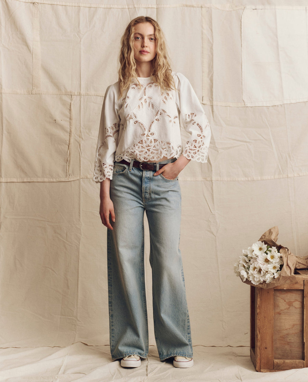 The Picnic Top. -- Cream