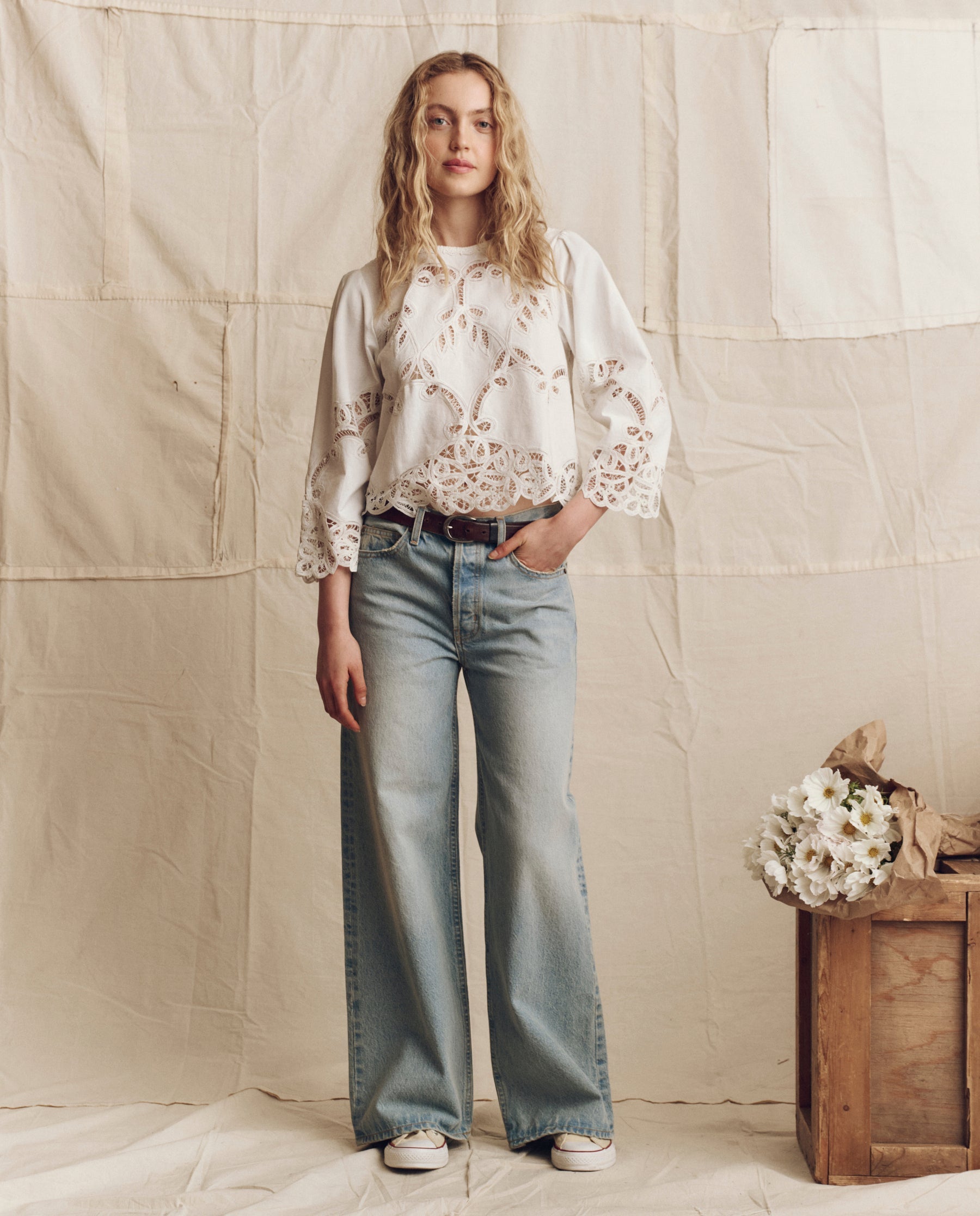 The Picnic Top. -- Cream