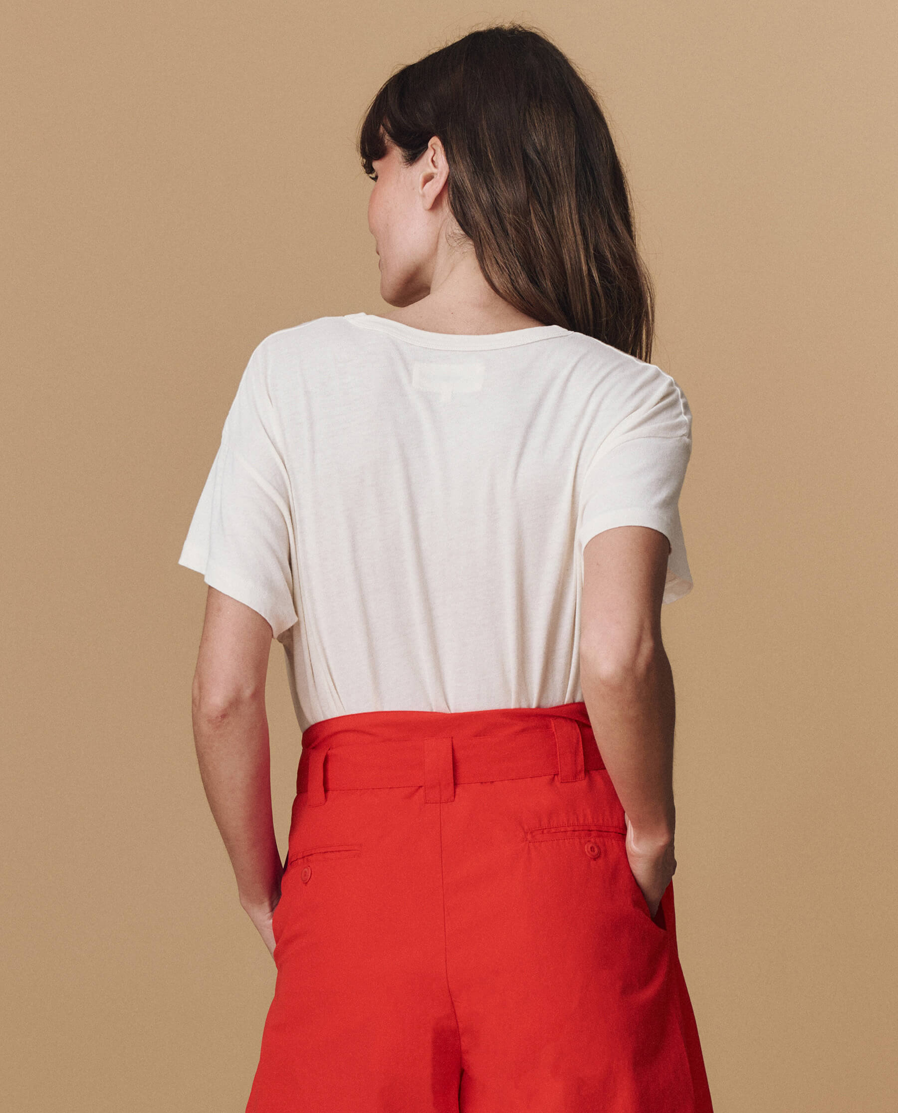 The Boxy Crew. Graphic -- Washed White with  est Mom Graphic