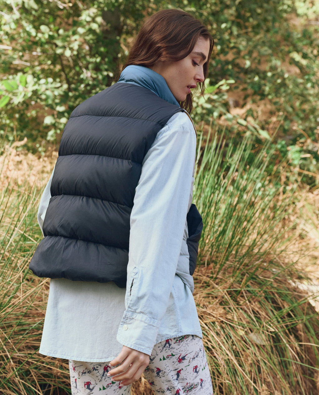 The Polar Vest. -- Navy Colorblock