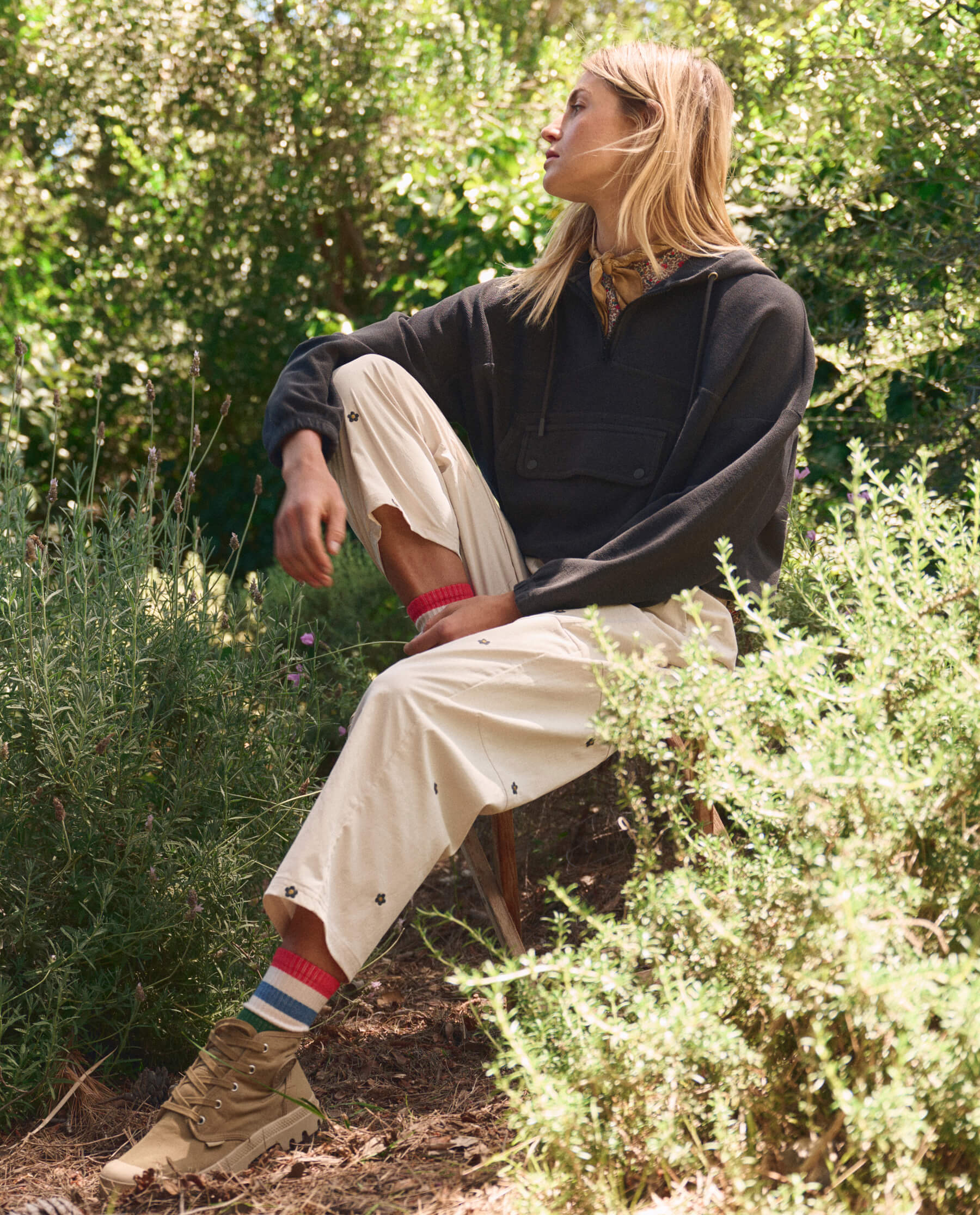 The Ridge Runner Sock. -- Cross Country Stripe