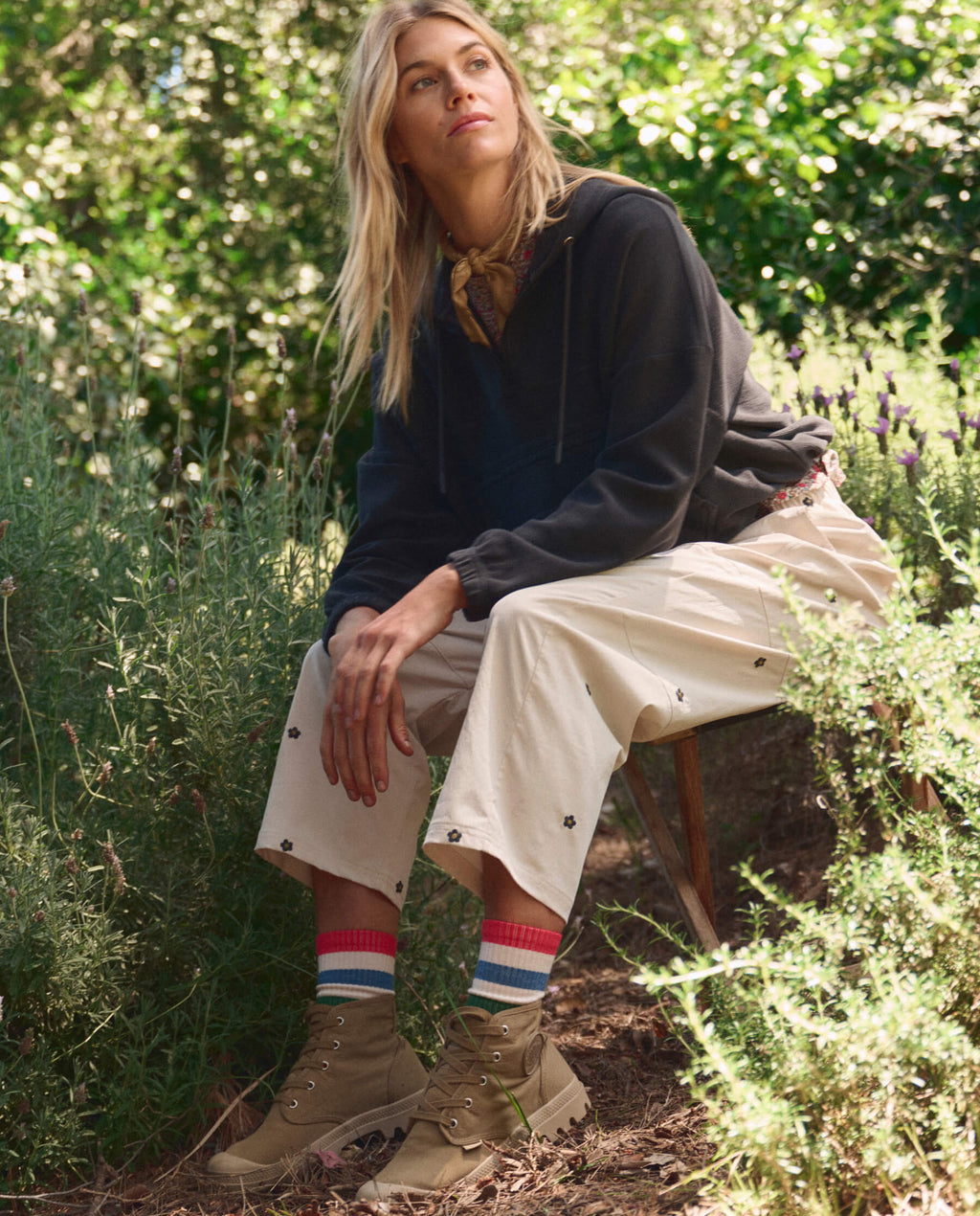 The Ridge Runner Sock. -- Cross Country Stripe