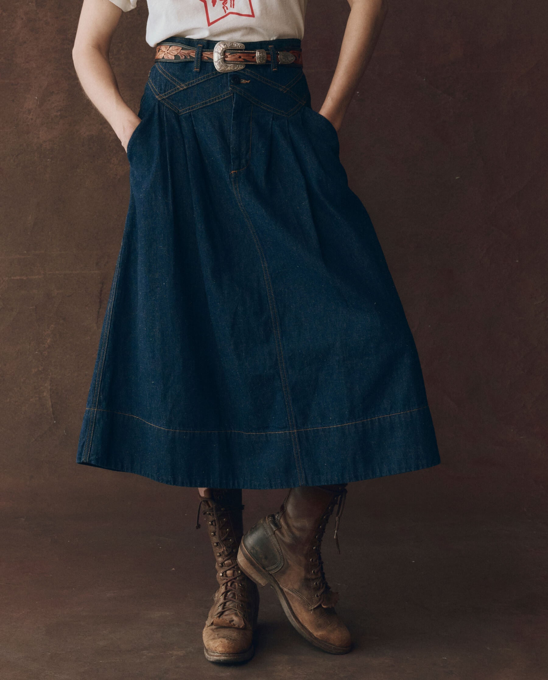 The Field Skirt. -- Midnight Rinse