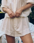 The Eyelet Tap Short. -- True White