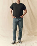 The Men's Pure Knits Boxy Crew. Solid -- Almost Black