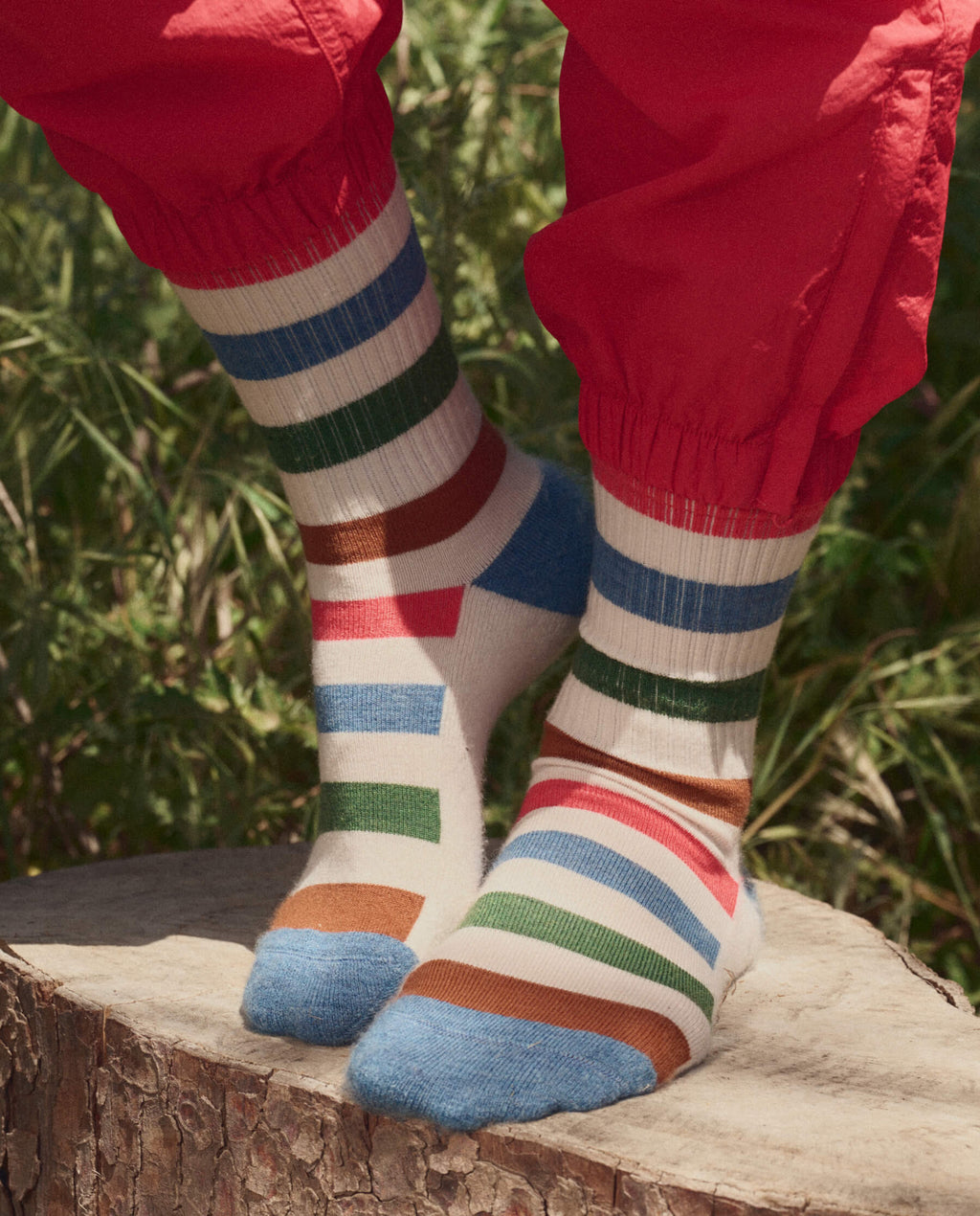 The Ridge Runner Sock. -- Cross Country Stripe
